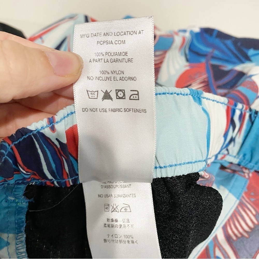 PATAGONIA Barely Baggies Shorts 2.5” Inseam Wild Paradise Catalyst Blue Size XL - Picture 7 of 9